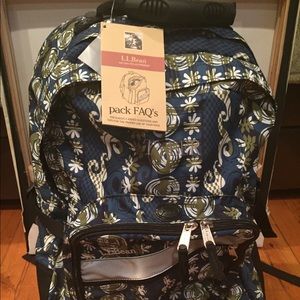 L.L. Bean “ TYLER” personalized PULLY back pack